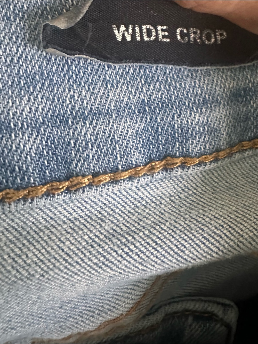 Judy Blue Wide Cropped Light Blue Denim Wash Jeans Size 7 - Picture 6 of 8